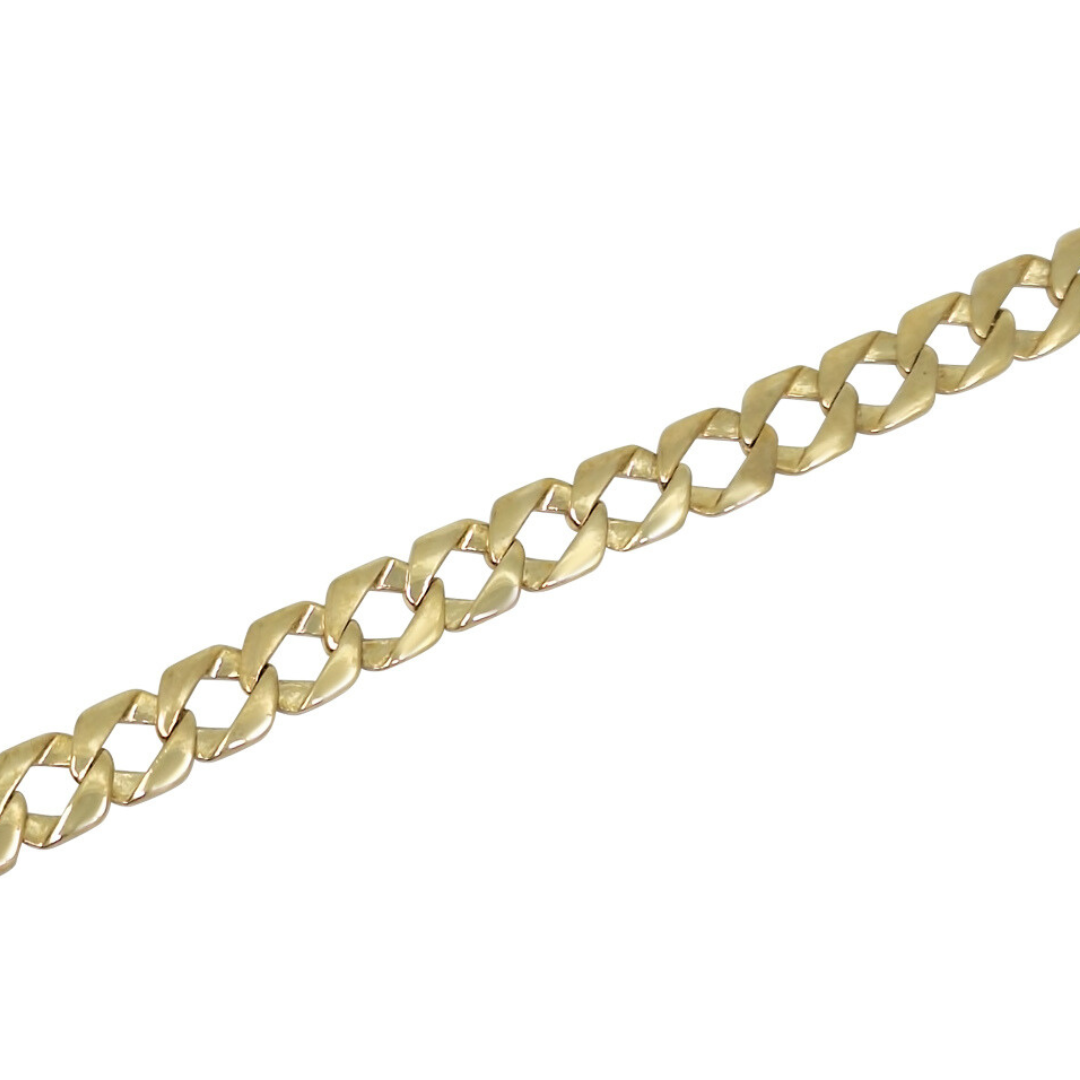 9ct Yellow Gold Child's Curb Bracelet 6"