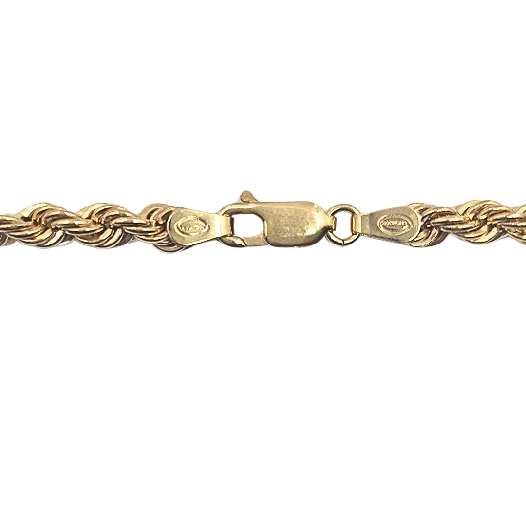 9ct Yellow Gold Rope Chain 20"