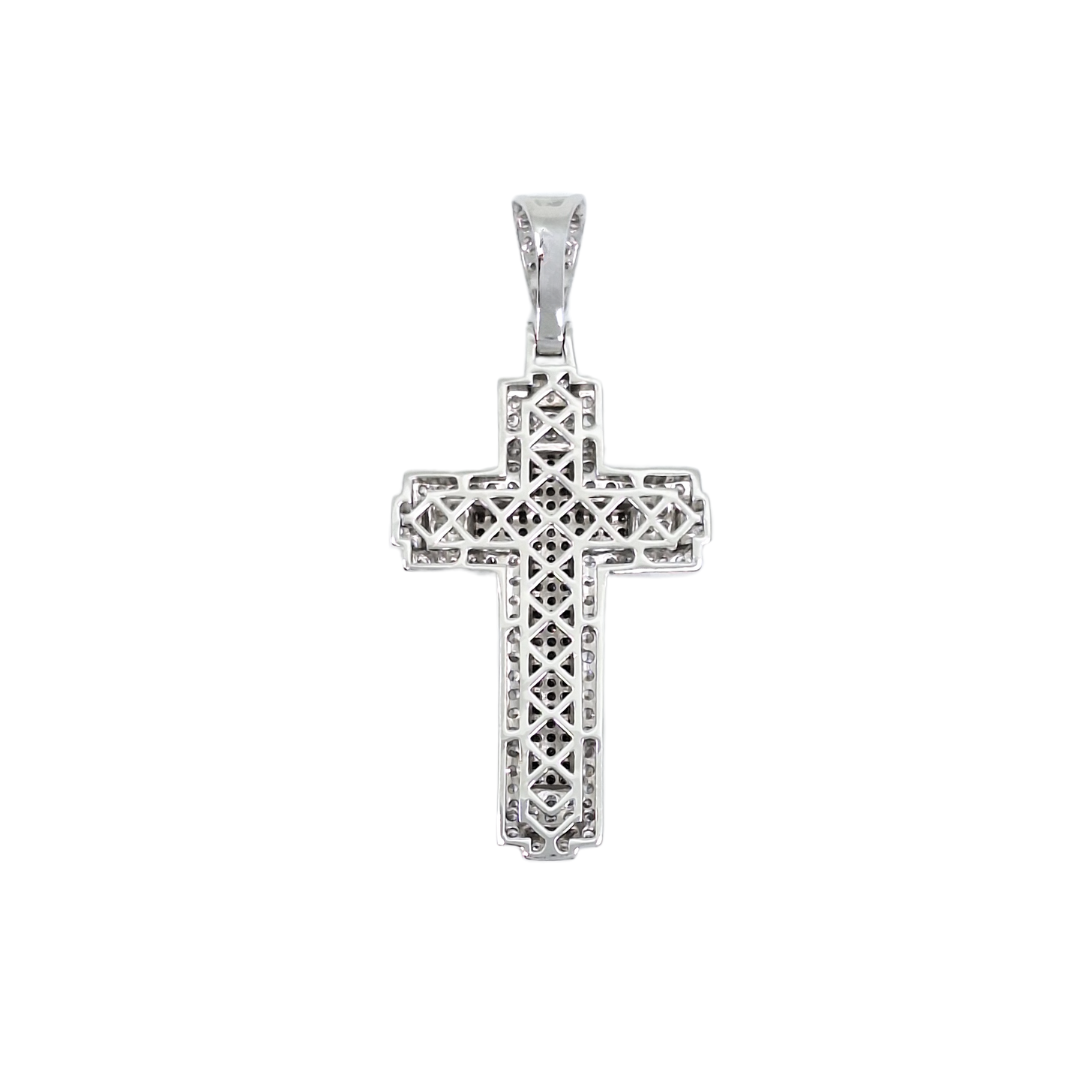 Silver & CZ Cross Pendant