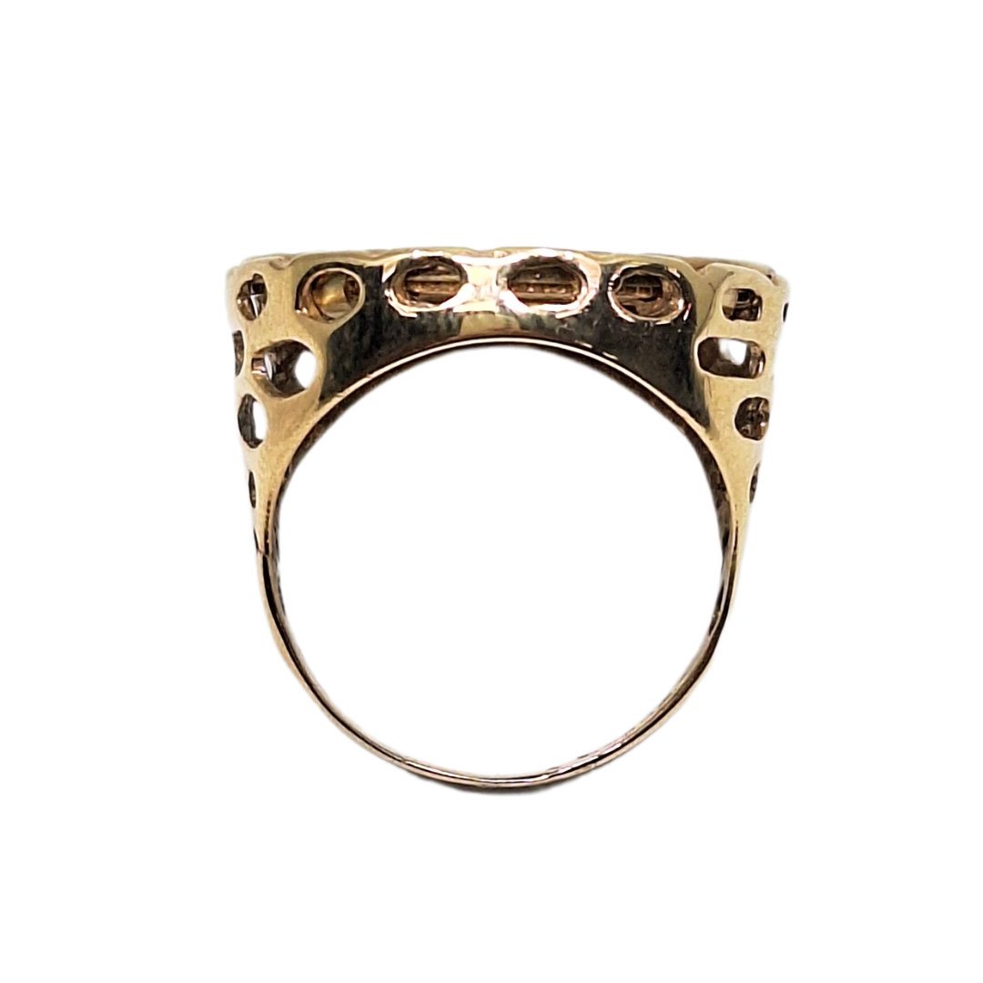 9ct/22ct Yellow Gold Full Sovereign Ring 1907