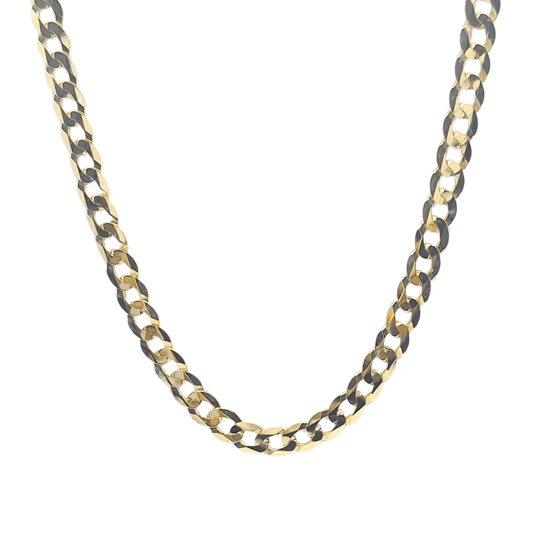 9ct Yellow Gold Curb Chain 20"