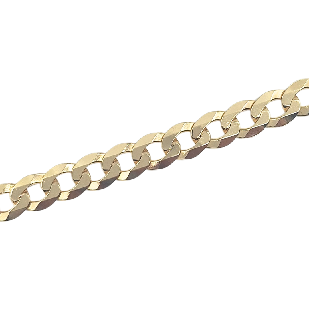 9ct Yellow Gold Curb Chain 20"