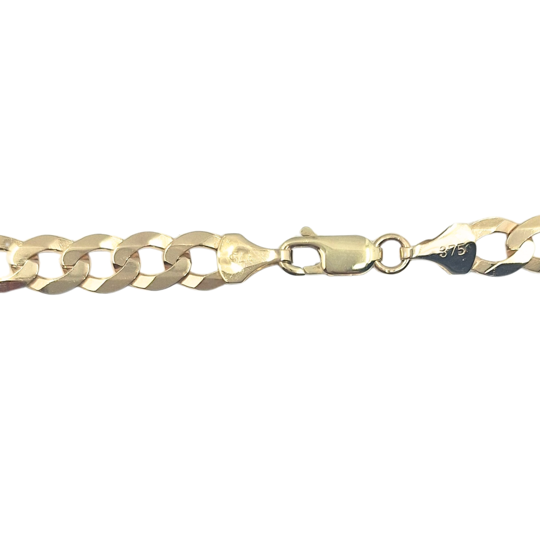 9ct Yellow Gold Curb Chain 20"