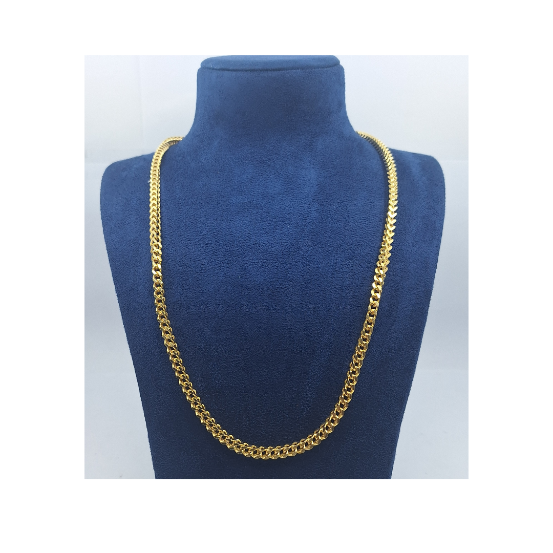 9ct Yellow Gold Solid Franco Chain 26"