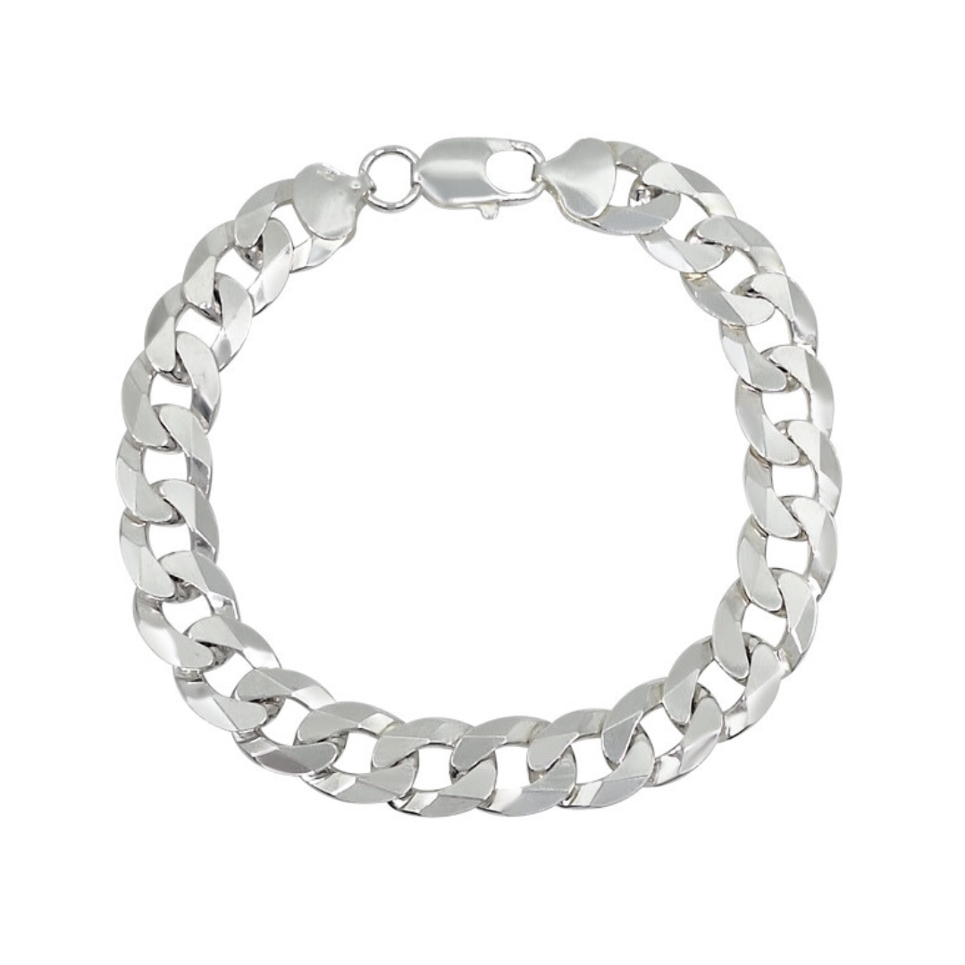 Silver Curb Bracelet 8.5 Inches