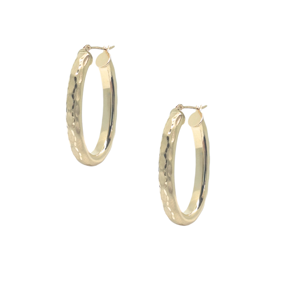 9ct Yellow Gold Hoop Earrings