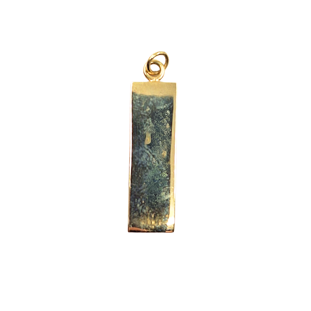 9ct Yellow Gold Solid Ingot Pendant
