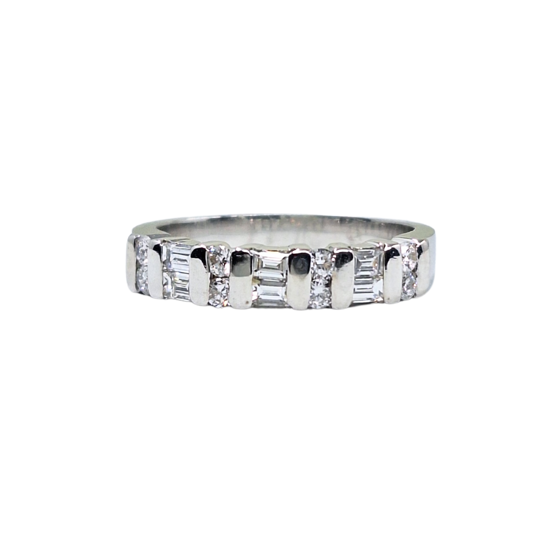 18ct White Gold Baguette Diamond Eternity Ring