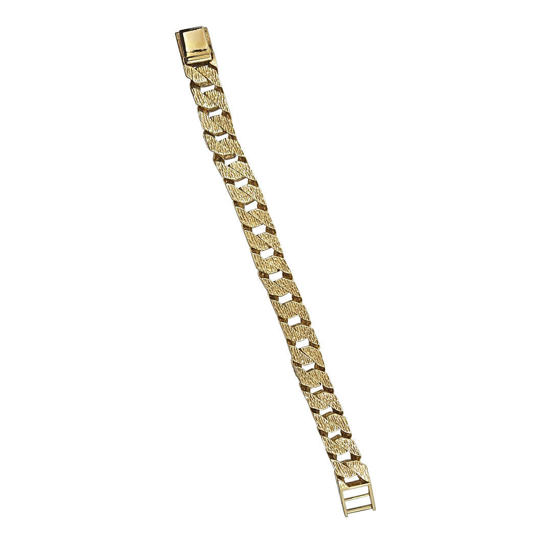 9ct Yellow Gold Chaps Bracelet 8.75"