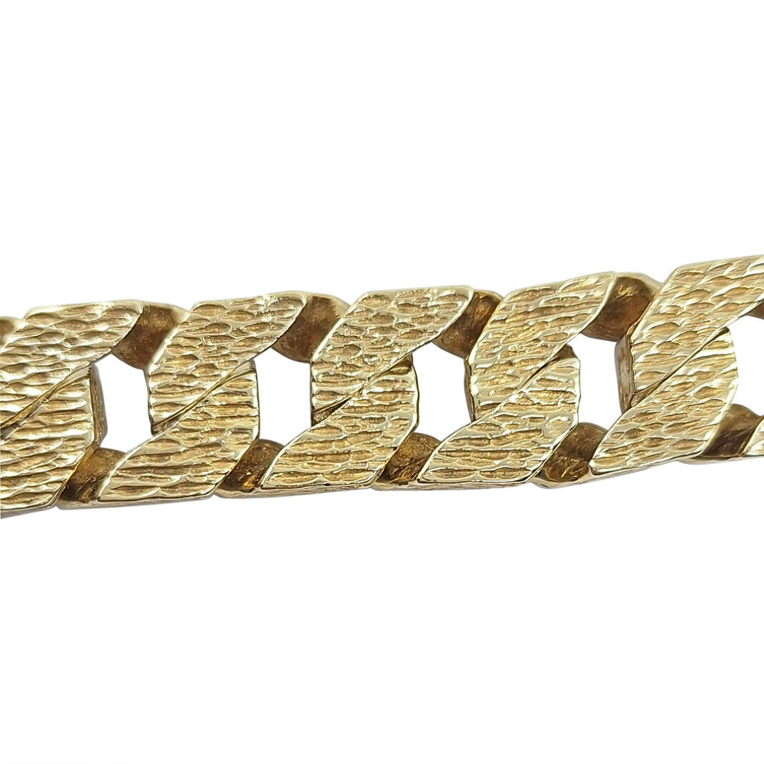 9ct Yellow Gold Chaps Bracelet 8.75"