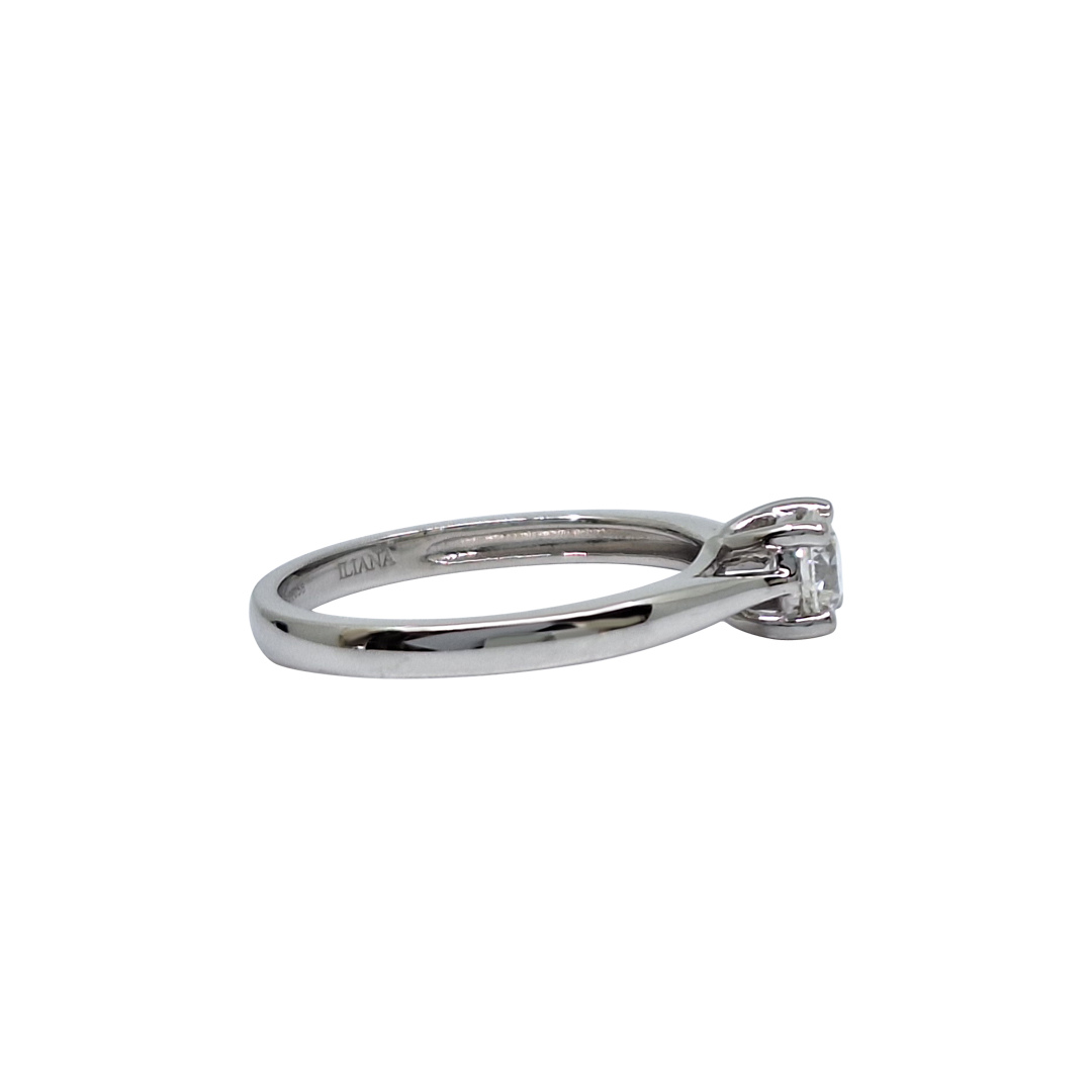 18ct White Gold Diamond Solitaire Ring