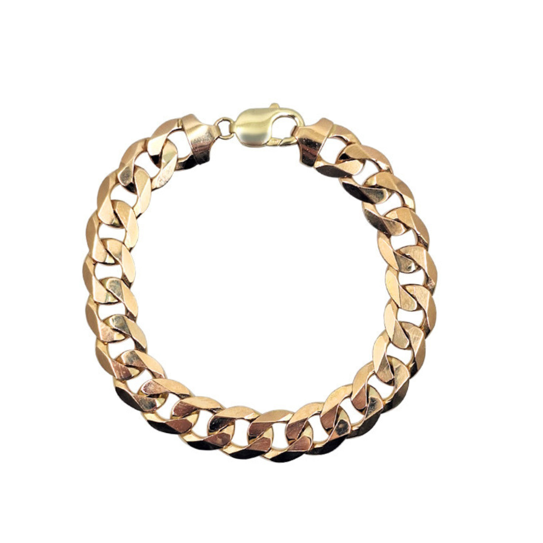 9ct Yellow Gold Curb Bracelet 9.25"