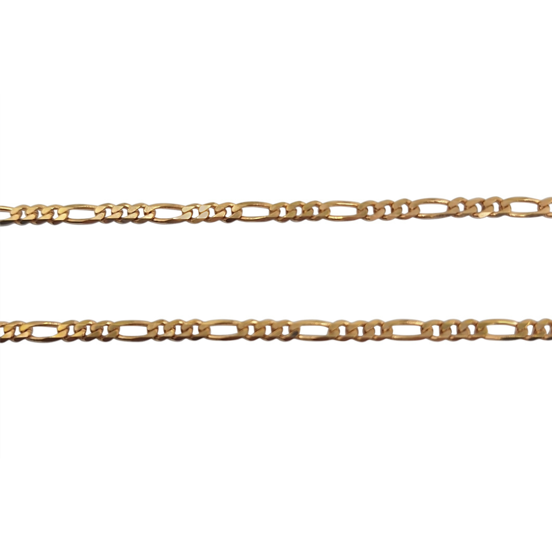 9ct Yellow Gold Figaro Chain 18"