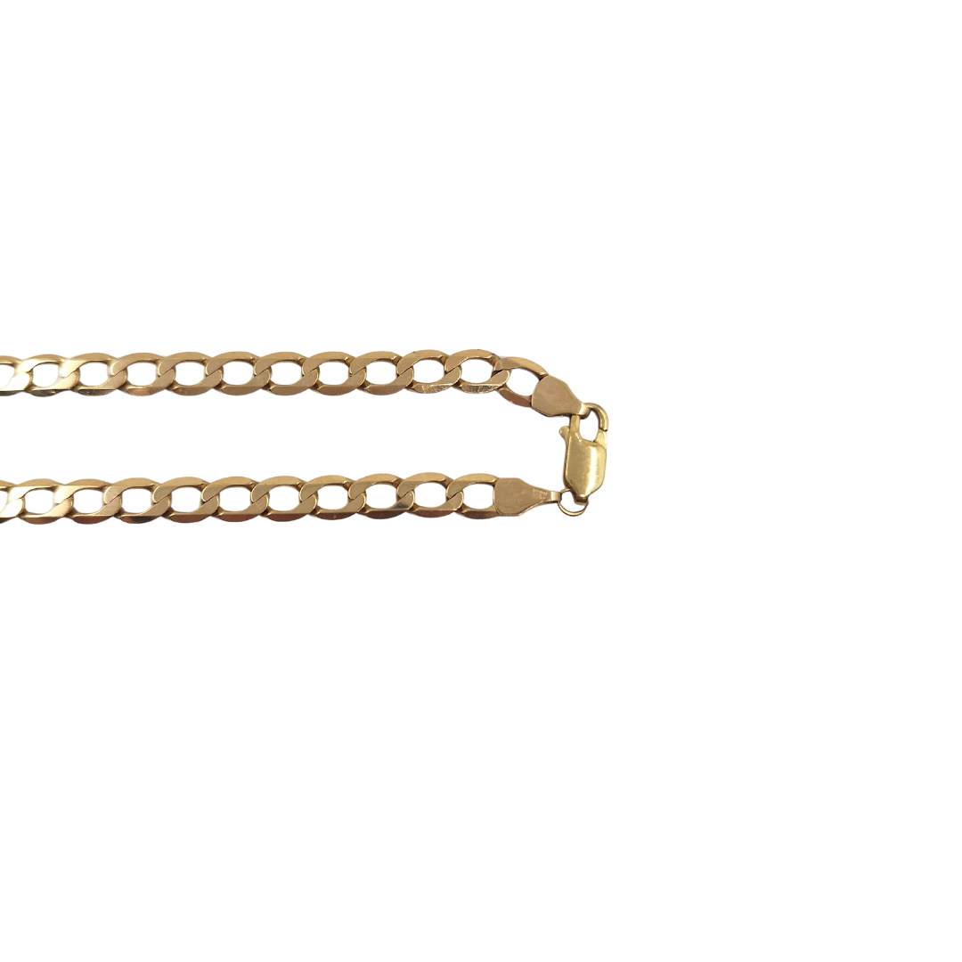 9ct Yellow Gold Curb Chain 22"