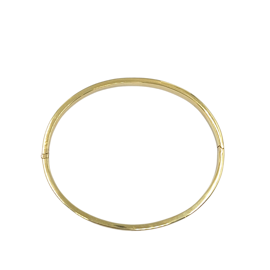 18ct Yellow Gold Gents Cartier Style Hollow Bangle