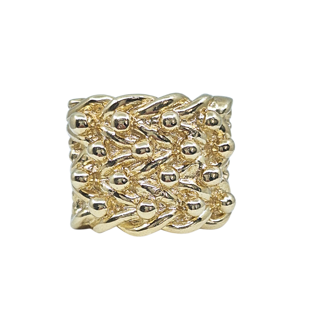 9ct Yellow gold Keeper Ring