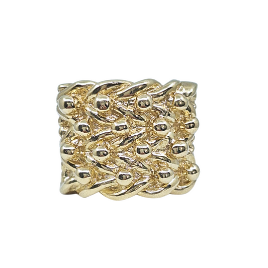 9ct Yellow gold Keeper Ring