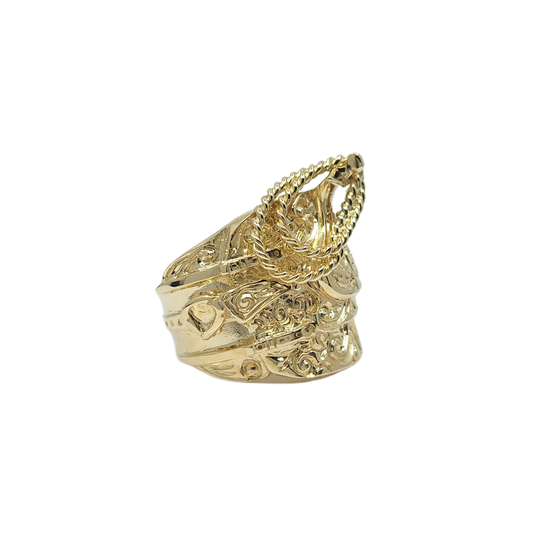 9ct Yellow Gold Saddle Ring