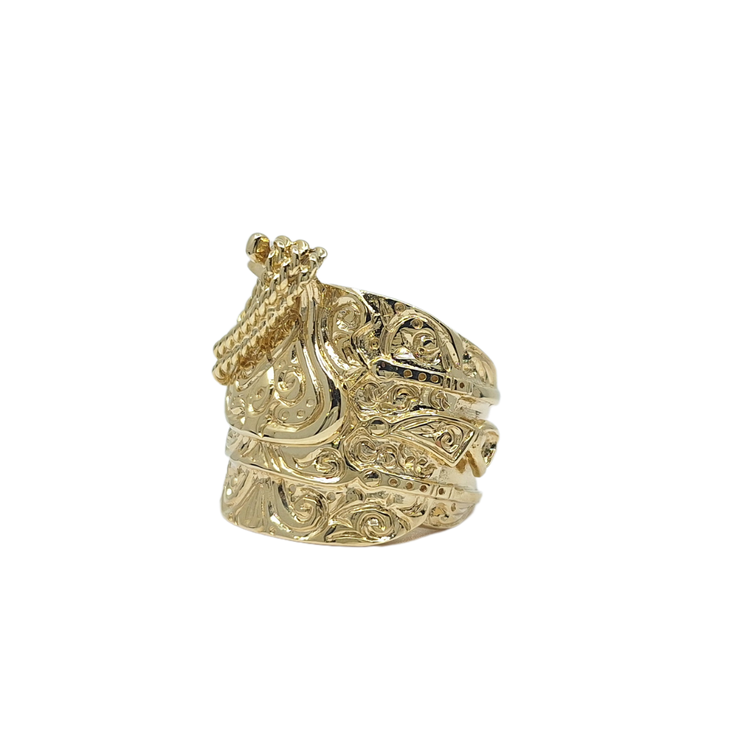 9ct Yellow Gold Saddle Ring