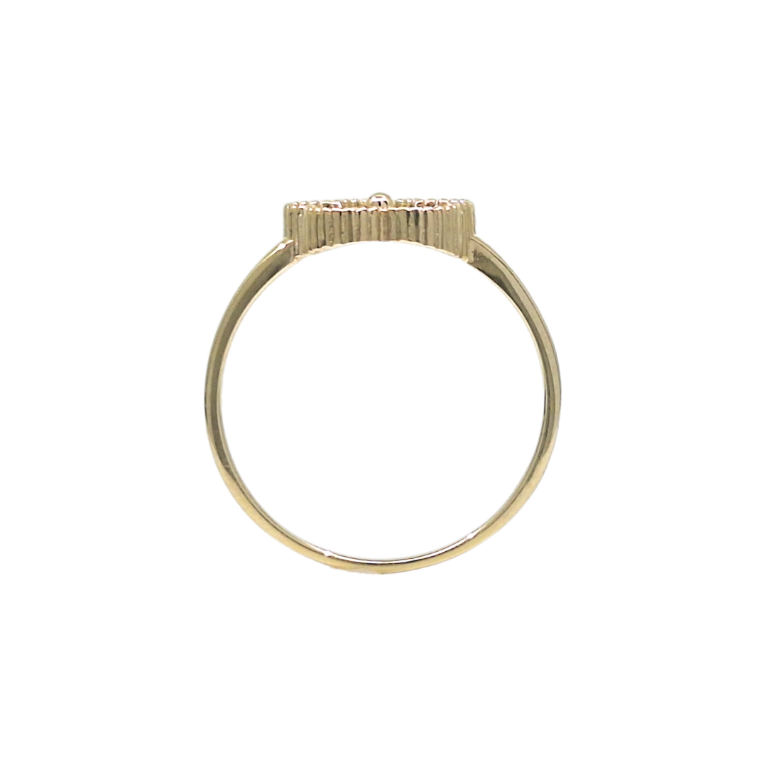 9ct Yellow Gold Flower Ring