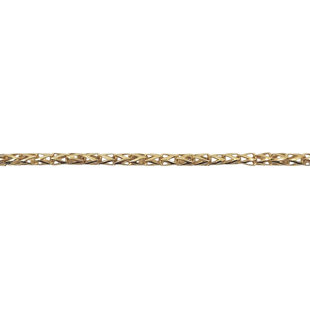 9ct Yellow Gold Cage Style Bracelet 8"