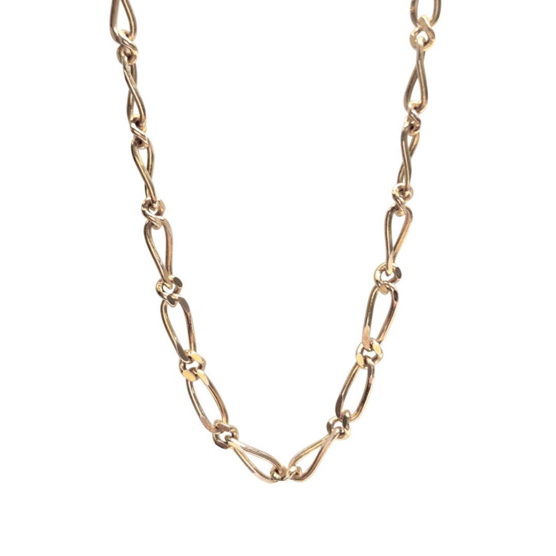 9ct Yellow Gold 1+1 Figaro Chain 24"