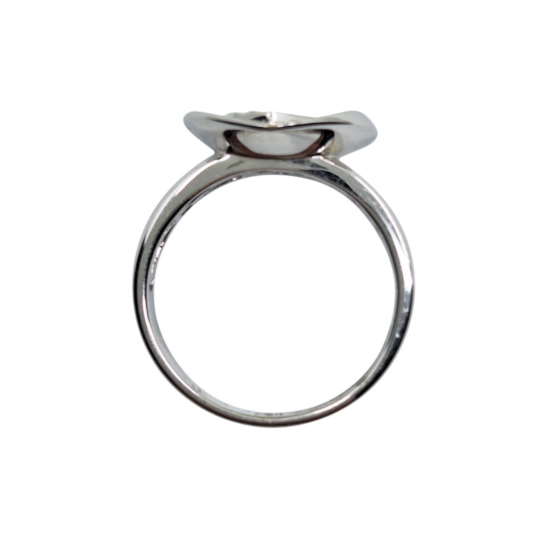 18ct White Gold Heart Cluster Ring
