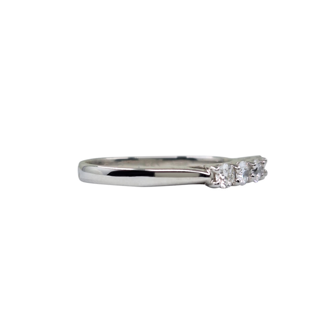 18ct White Gold Diamond 5 Stone Eternity Ring