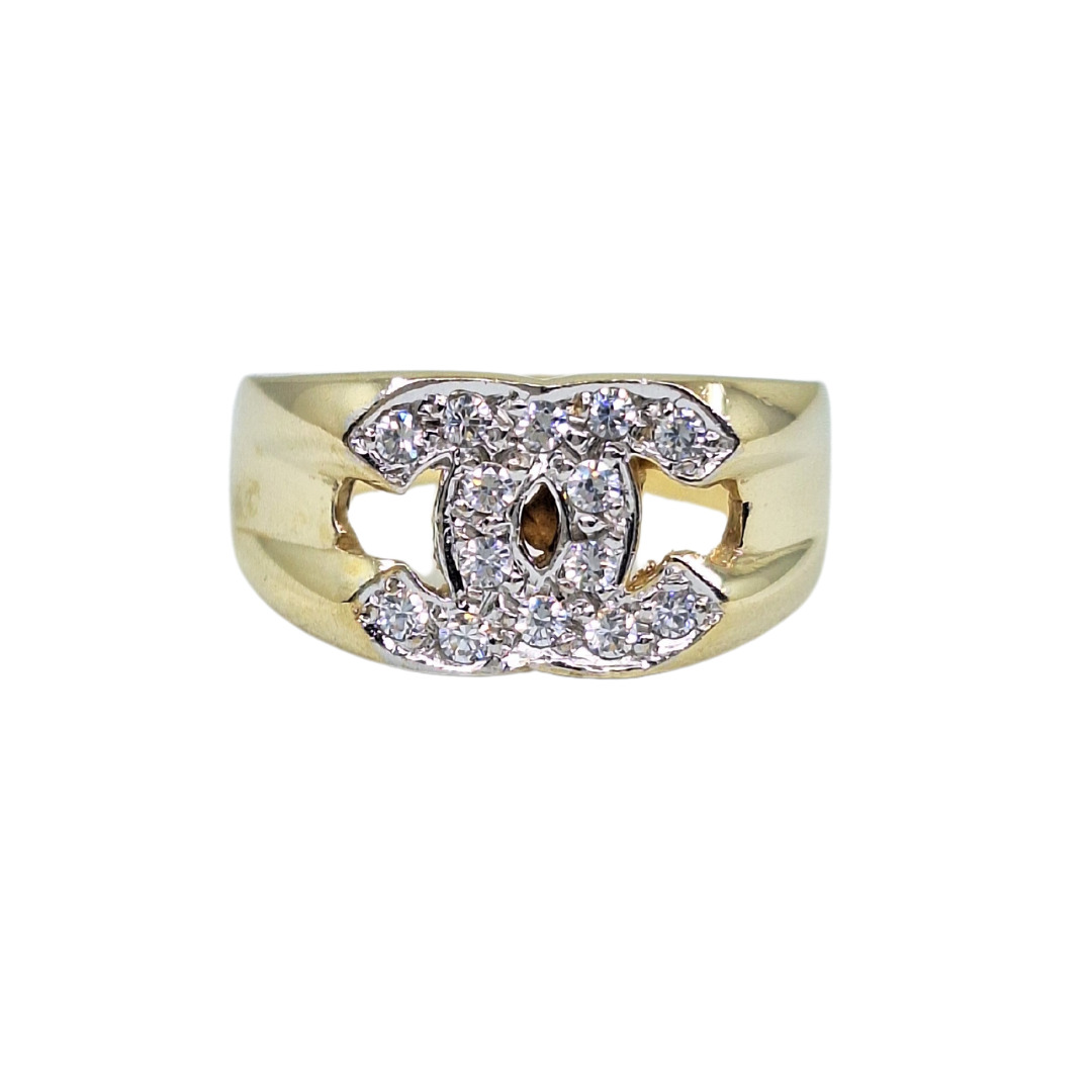 9ct Yellow Gold Cubic Zirconia Band Ring