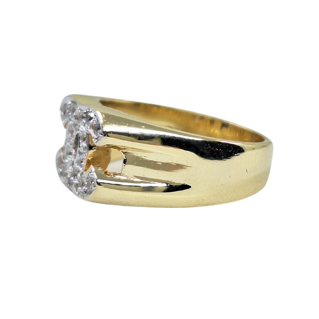 9ct Yellow Gold Cubic Zirconia Band Ring