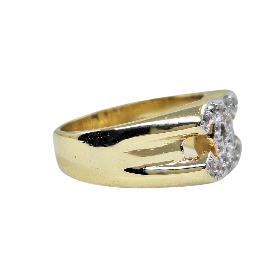 9ct Yellow Gold Cubic Zirconia Band Ring