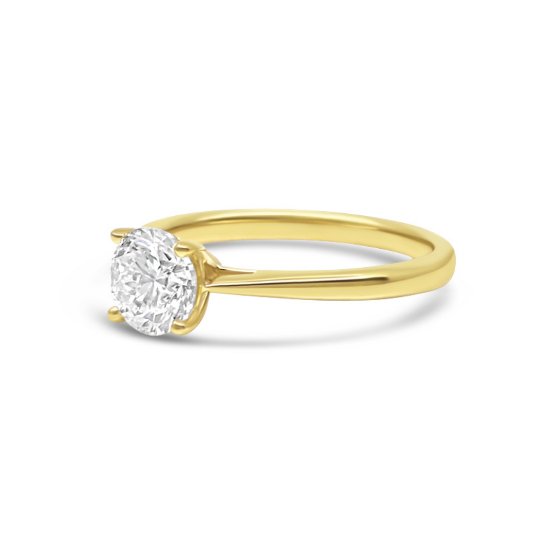Yellow Gold Ethical Diamond Solitaire Ring 1.00ct