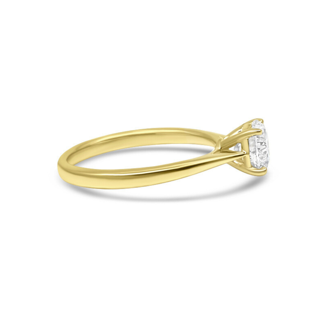 Yellow Gold Ethical Diamond Solitaire Ring 1.00ct