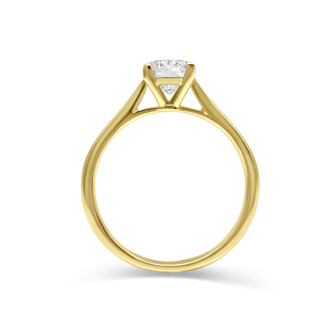 Yellow Gold Ethical Diamond Solitaire Ring 1.00ct