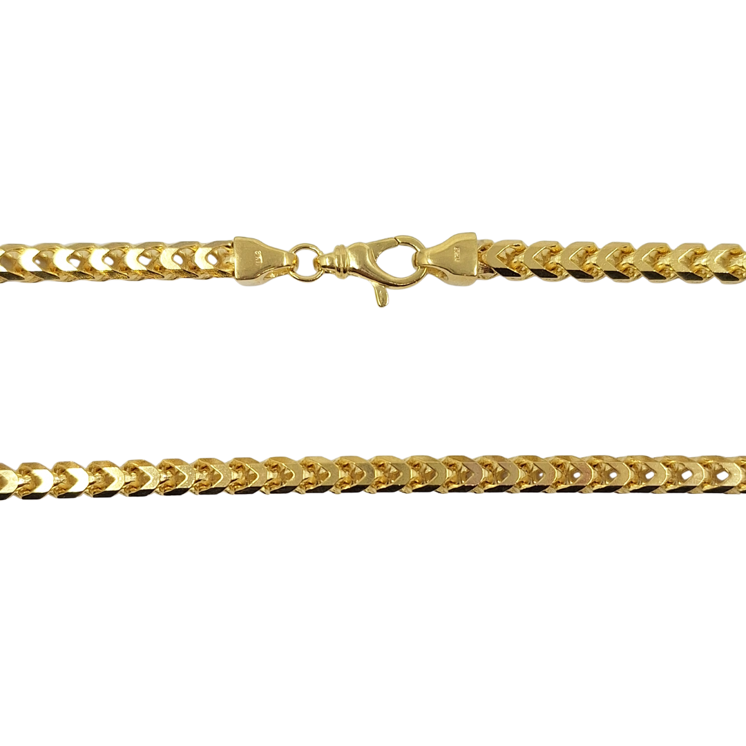 9ct Yellow Gold Franco Chain 28"