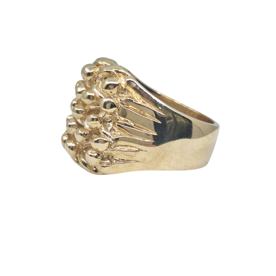 9ct Yellow Gold 5 Row Keeper Ring