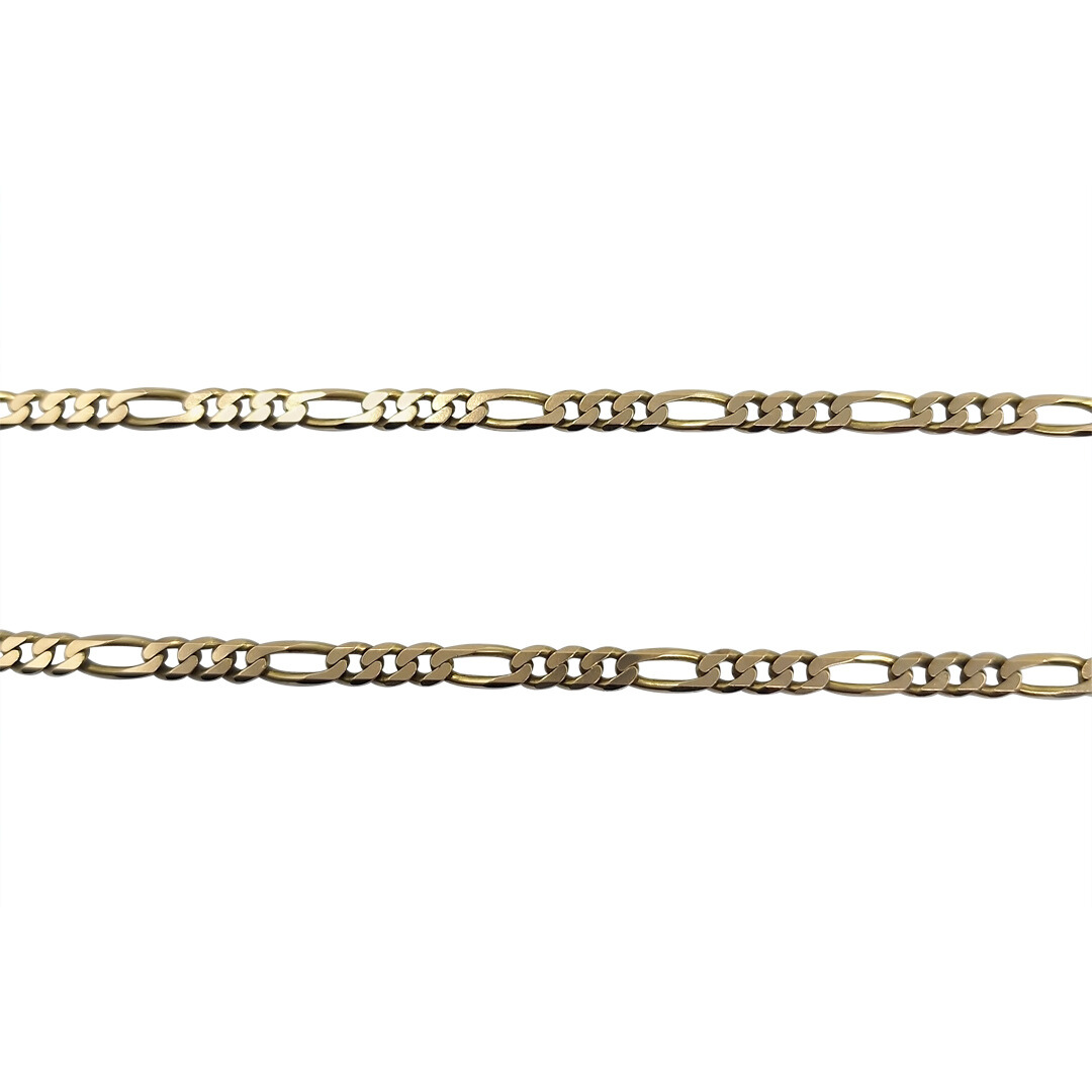 9ct Yellow Gold Figaro Chain 22"