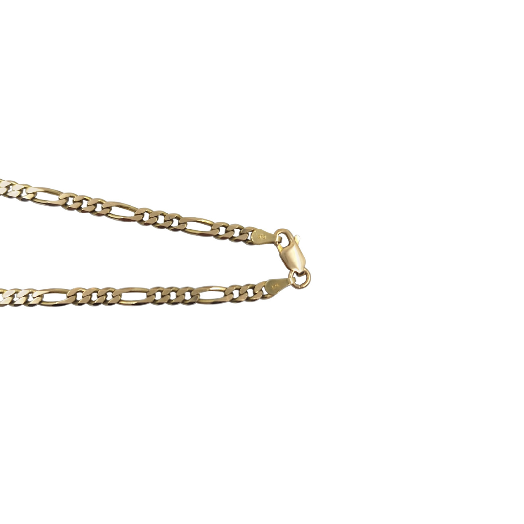 9ct Yellow Gold Figaro Chain 22"