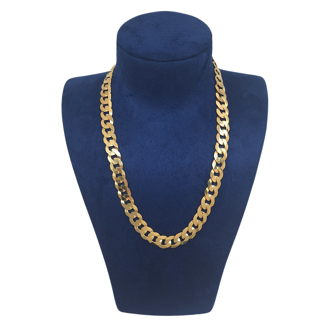 9ct Yellow Gold Curb Chain 22"