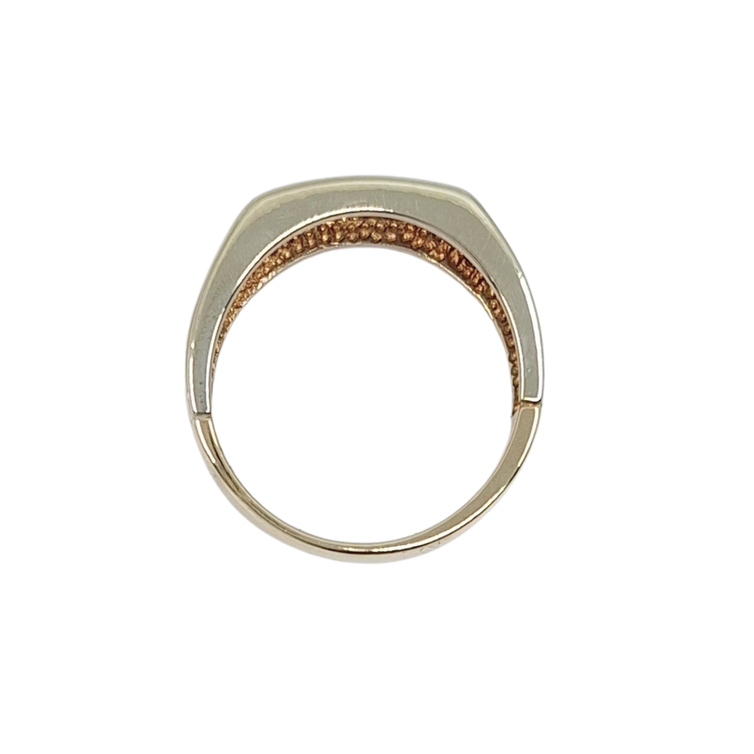 9ct Yellow Gold Diamond Signet Ring