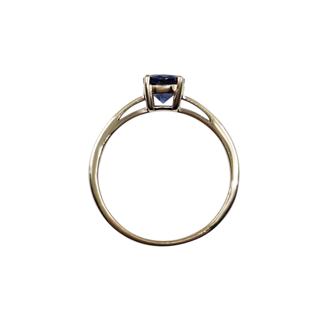 9ct Yellow Gold Oval Tanzanite Solitaire Ring