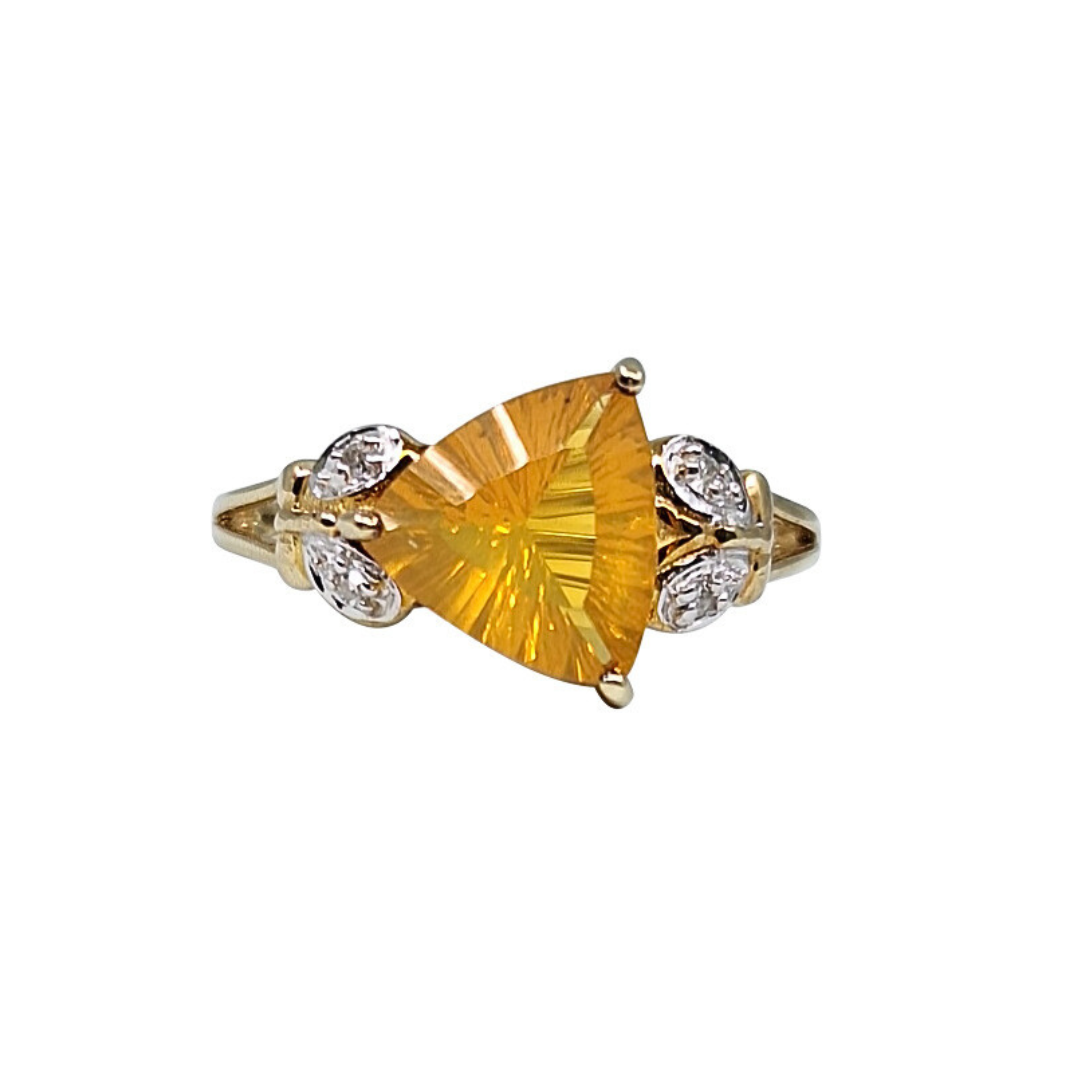9ct Yellow Gold Fire Opal Ring