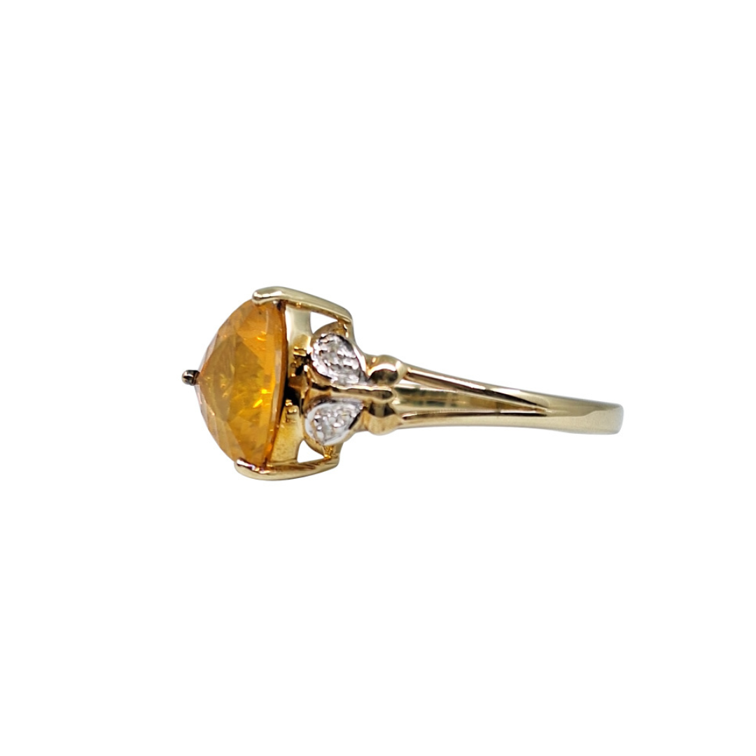 9ct Yellow Gold Fire Opal Ring