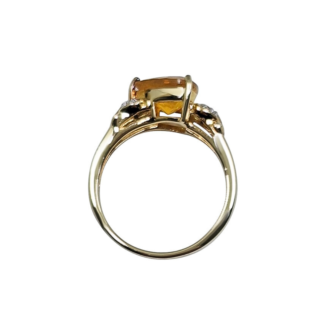9ct Yellow Gold Fire Opal Ring