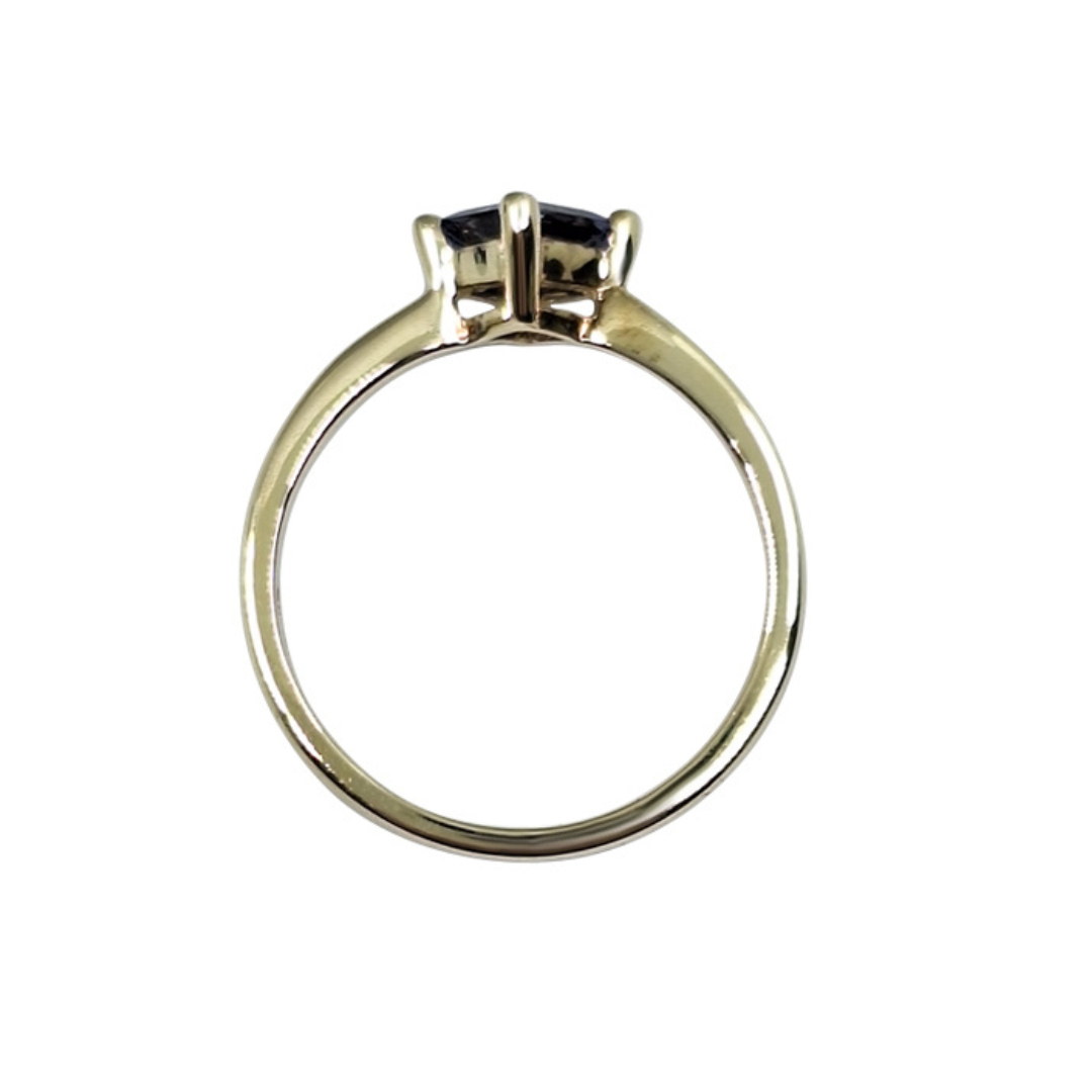 9ct Yellow Gold Iolite Solitaire Ring