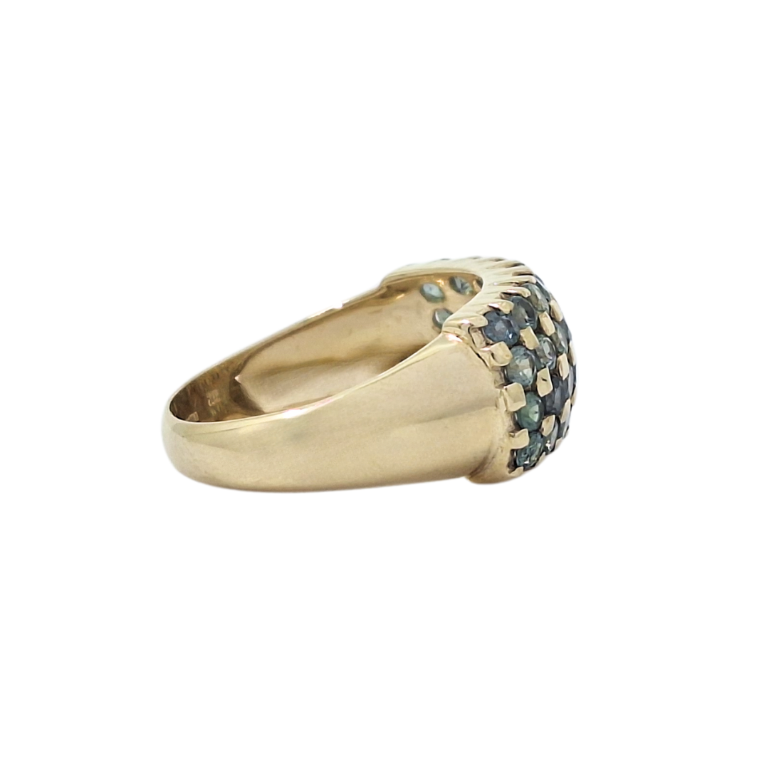9ct Yellow Gold Alexandrite Fancy Band Ring