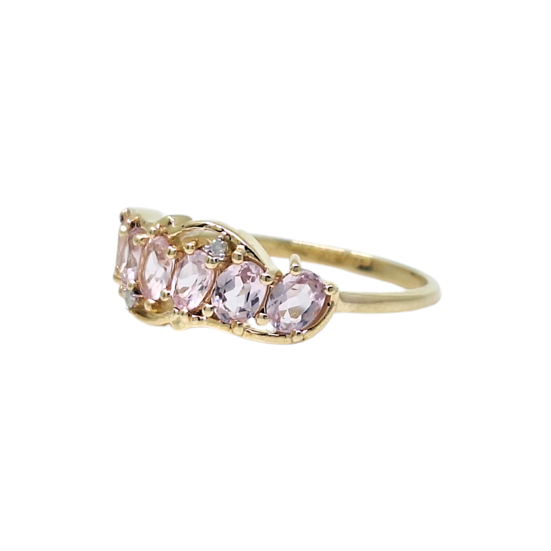 9ct Yellow Gold Morganite Ring