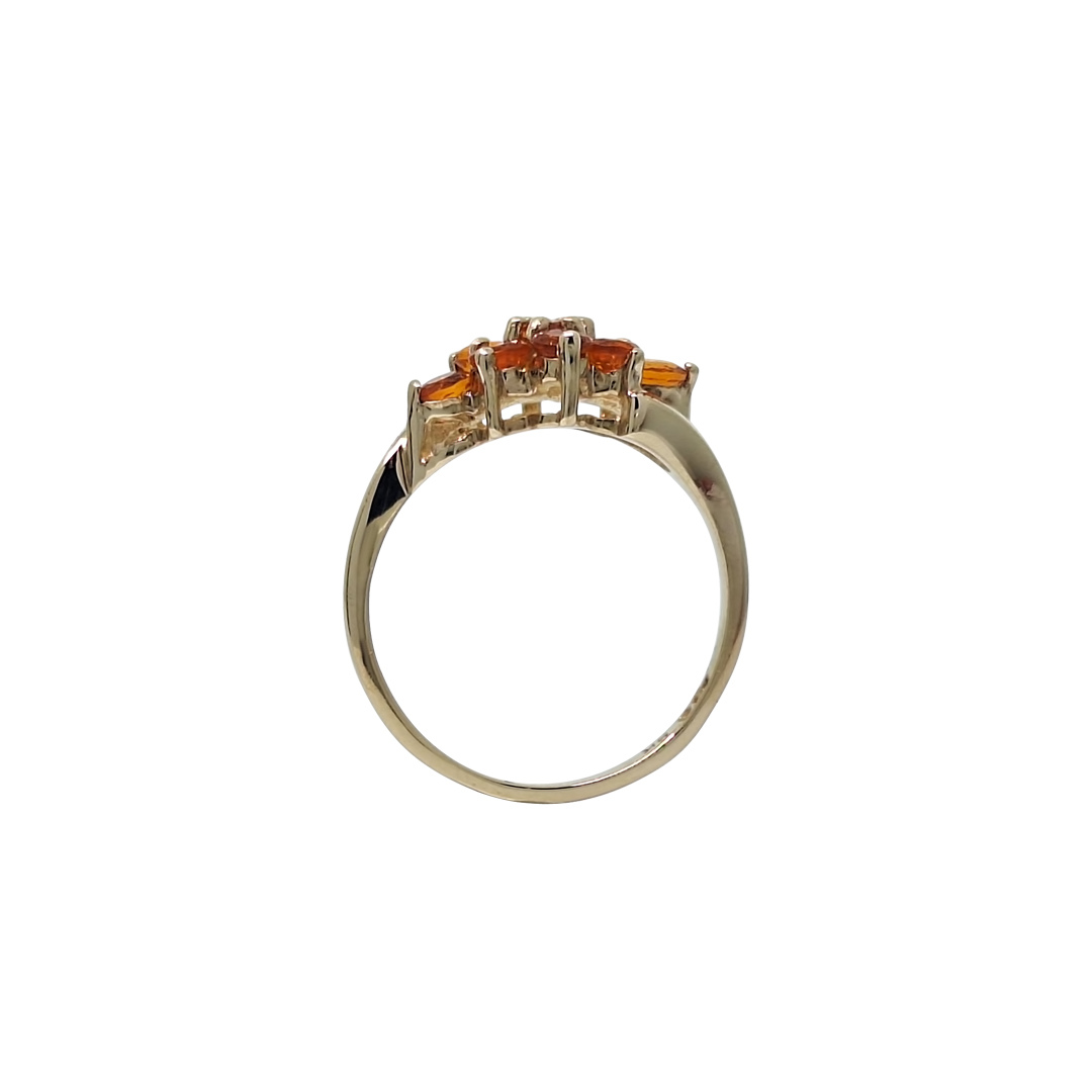 9ct Yellow Gold Tulelei Gemstone Cluster Ring