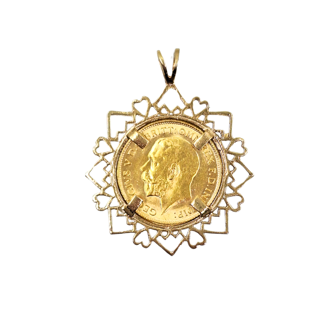 Half Sovereign Pendant 1913