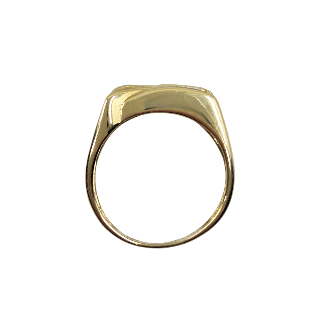 14ct Yellow Gold Cubic Zirconia Ring